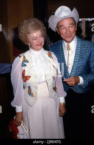 Roy Rogers and Dale Evans Circa 1980's Credit: Ralph Dominguez/MediaPunch Stock Photo