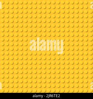 Seamless template of realistic colored plastic bricks. Construction blocks. It is easy to recolour. Just drop to swatches and enjoy. EPS 10 Stock Vector