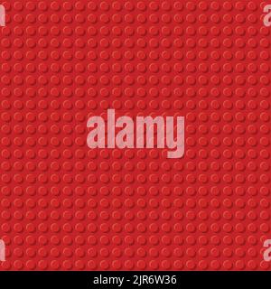 Seamless template of realistic colored plastic bricks. Construction blocks. It is easy to recolour. Just drop to swatches and enjoy. EPS 10 Stock Vector