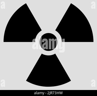 Abstract radiation symbol, atomic reactor energy logo, pictogram for ...