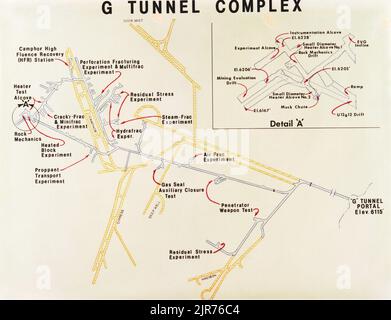 Map of the Nevada Complex Stock Photo - Alamy