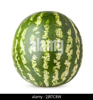 watermelon isolated on white background, clipping path, full depth of field Stock Photo