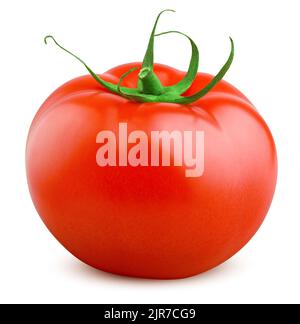 tomato isolated on white background, clipping path, full depth of field Stock Photo