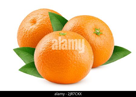 mandarin, tangerine, isolated on white background, clipping path, full depth of field Stock Photo