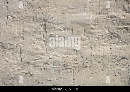 rough white painted wall , background , floor for text Stock Photo