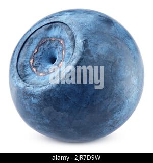 blueberry, isolated on white background, clipping path, full depth of field Stock Photo