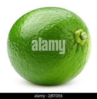 lime isolated on white background, clipping path, full depth of field Stock Photo