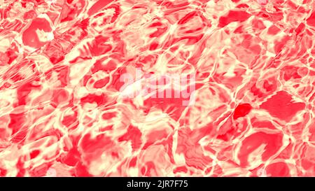 Closeup of desaturated transparent clear calm water surface texture with splashes and bubbles. Trendy abstract nature background Stock Photo