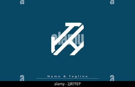 Alphabet letters Initials Monogram logo IH , HI Stock Vector