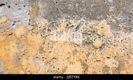 Texture of white antique plaster with covered with cracks and scratches Stock Photo