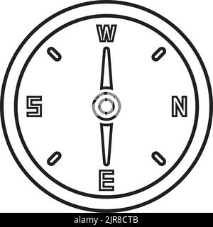 Compass, direction icon - Use for commercial purposes, print media, web or any type of design projects. Vector EPS file. Stock Vector