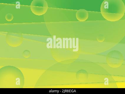 Vibrant green and yellow minimal abstract vector background Stock Vector