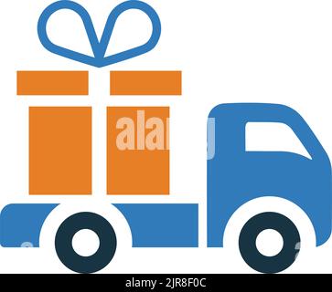 Gift, box, delivery icon - Simple editable vector EPS file. Stock Vector