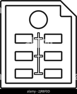 Flowchart, workflow, analytics icon - Vector EPS file. Perfect use for print media, web, stock images, commercial use or any kind of design project. Stock Vector