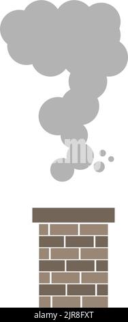 chimney vector logo illustration design Stock Vector