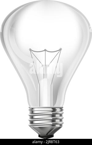 Bulb type, illuminating electric light vector Stock Vector