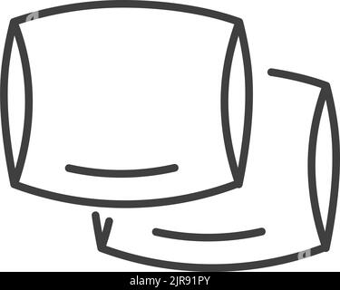 Bedding or soft pillows, cushions for home vector Stock Vector