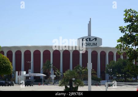 Inglewood, California, USA 19th August 2022 Kia Forum on August 19, 2022 in Inglewood, Los Angeles, California, USA. Photo by Barry King/Alamy Stock Photo Stock Photo