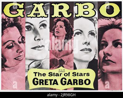 Greta Garbo - The Star of Stars - vintage poster Stock Photo