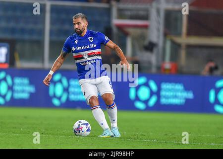 Genova, Italy. 22nd Aug, 2022. Tomas Rincon (Sampdoria) during UC Sampdoria vs Juventus FC, italian soccer Serie A match in Genova, Italy, August 22 2022 Credit: Independent Photo Agency/Alamy Live News Stock Photo