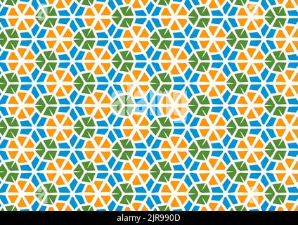 seamless pattern with colorful geometry shapes Stock Photo