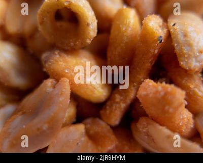 salted roasted nuts Stock Photo