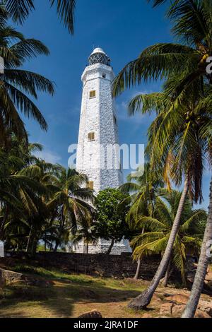 Dondra head lighthouse, Dondra, Southern Province, Sri Lanka Stock Photo