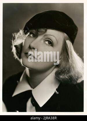 Portrait of Greta Garbo in 'As You Desire Me' by Clarence Sinclair Bull (MGM, 1932). Stock Photo