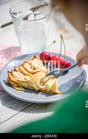 home made apple pie Stock Photo