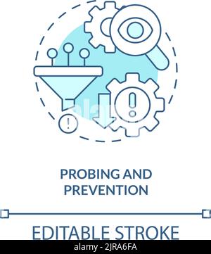 Probing and prevention concept icon Stock Vector Image & Art - Alamy
