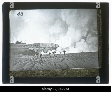 Mount Tarawera Eruption : Untitled, circa 1886, Bay of Plenty, by Charles Spencer. Gift of J Hector, 1951. Stock Photo