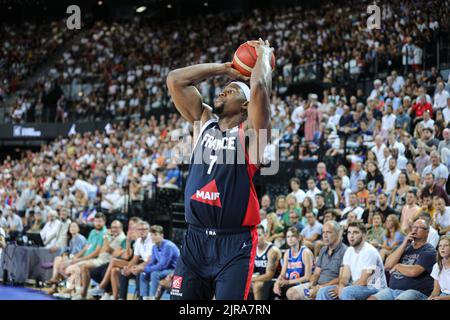 Guerschon Yabusele during second match for the France Basket team vs Italy in Montpellier as preparing for Eurobasket 2022 Stock Photo