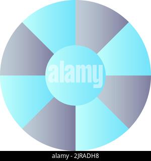 Lens filter flat gradient color ui icon Stock Vector