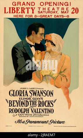 Gloria Swanson - Beyond the Rocks (Paramount, 1922). Window card. Stock Photo