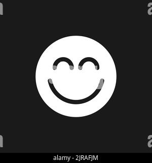 Portrait mode dark mode glyph ui icon Stock Vector