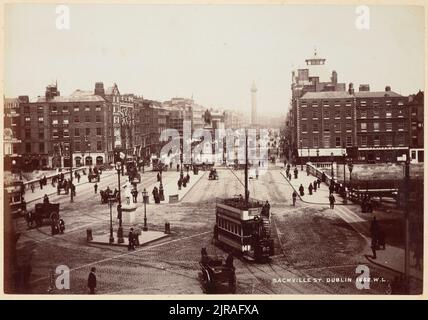 Sackville Street, Dublin, 1880s, Northern Ireland, by William Lawrence Studio. Stock Photo