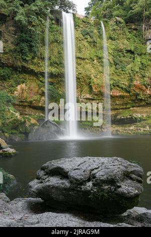 Epic beautiful waterfalls photos in the Jungle Stock Photo