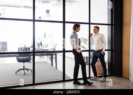 Business colleagues having discussion in office Stock Photo