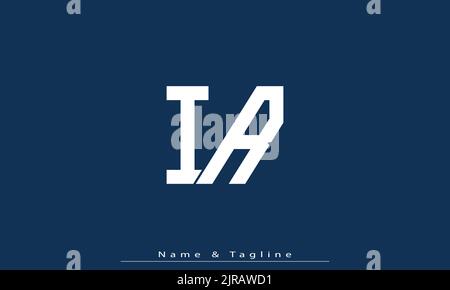 Alphabet letters Initials Monogram logo IR , RI Stock Vector