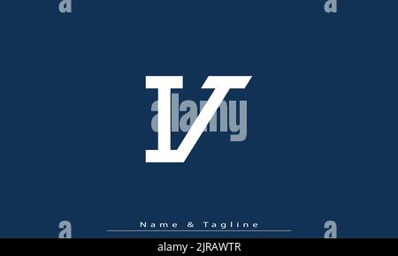 Alphabet letters Initials Monogram logo IT , TI Stock Vector