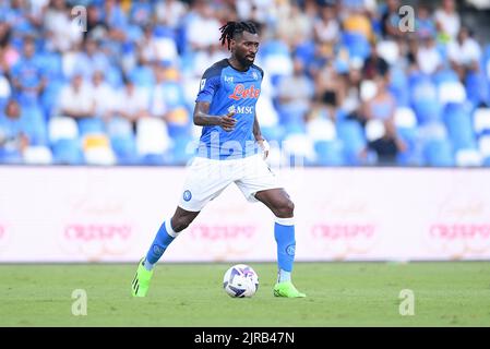 Naples, Italy. 21st Aug, 2022. Andre' Anguissa of SSC Napoli during the Serie A match between Napoli and Monza at Stadio Diego Armando Maradona, Naples, Italy on 21 August 2022. Credit: Giuseppe Maffia/Alamy Live News Stock Photo