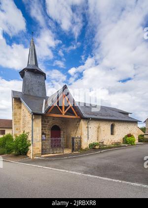 Church of Saint Martin - Saint Martin Terressus, Haute-Vienne (87), France. Stock Photo