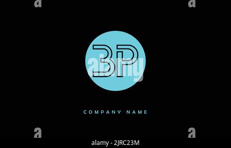 BP, PB Abstract Letters Logo Monogram Stock Vector