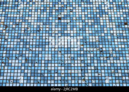 Abandoned swimming pool, classic pattern. Graphic resources Stock Photo