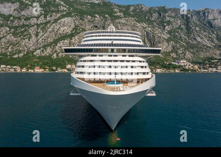 Large cruise ship front bow Stock Photo