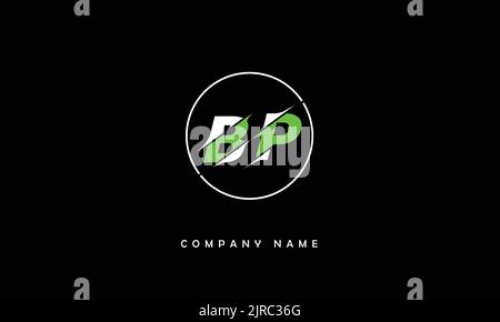 BP, PB Abstract Letters Logo Monogram Stock Vector