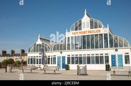 Lowestoft, Suffolk, UK – August 14 2022. The exterior of the East Point Pavilion in the seaside town of Lowestoft on the Suffolk coast Stock Photo