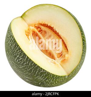 melon isolated on white background, clipping path, full depth of field Stock Photo