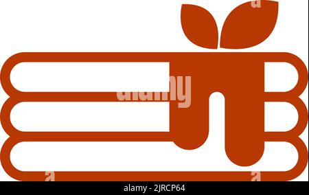 Pancake icon flat design illustration template Stock Vector