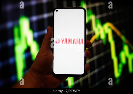 Rf Screens Example In this photo illustration, the logo of Japanese advertising company ...